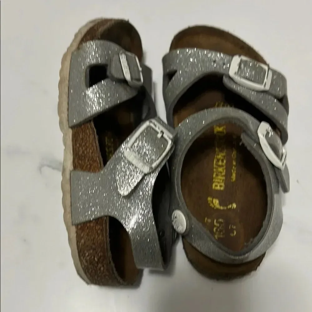 Birkenstock Kids Silver Sandals